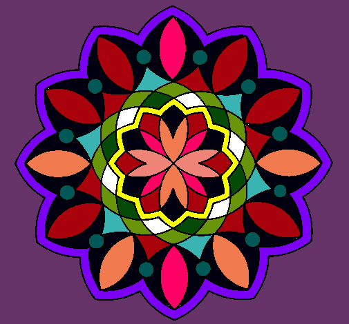 Dibujo Mandala 20 pintado por Roxera