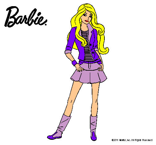 Dibujo Barbie juvenil pintado por abilop_1