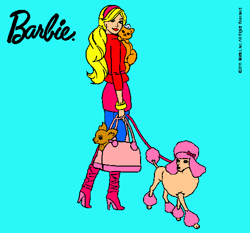 Dibujo Barbie elegante pintado por ashleyp