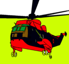 Dibujo Helicóptero al rescate pintado por nazareno