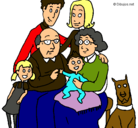 Dibujo Familia pintado por fam3