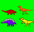 Dibujo Dinosaurios de tierra pintado por Hot-Wheels