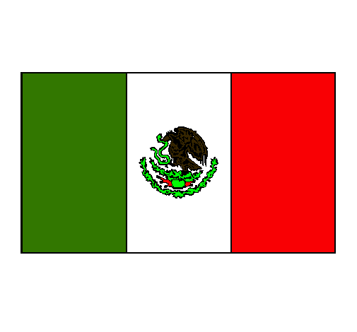 Dibujo México pintado por raruto
