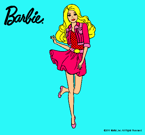 Dibujo Barbie informal pintado por ashleyp