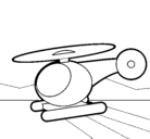 Dibujo Helicóptero pequeño pintado por helicoptero