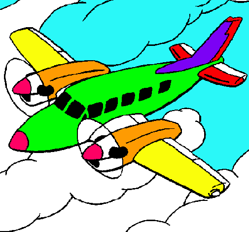 Dibujo Avioneta pintado por bianca_