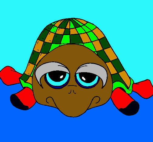 Dibujo Tortuga pintado por sujey