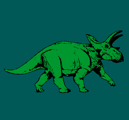 Dibujo Triceratops pintado por chicharito