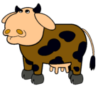 Dibujo Vaca pensativa pintado por akuiu