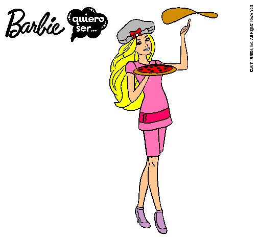 Dibujo Barbie cocinera pintado por sofi12