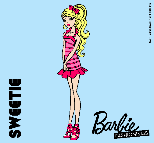 Dibujo Barbie Fashionista 6 pintado por SuperStar