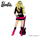 Dibujo Barbie rockera pintado por zu-star