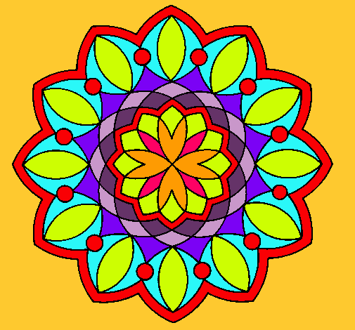 Dibujo Mandala 3 pintado por itamar