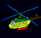 Dibujo Helicóptero  pintado por pitita