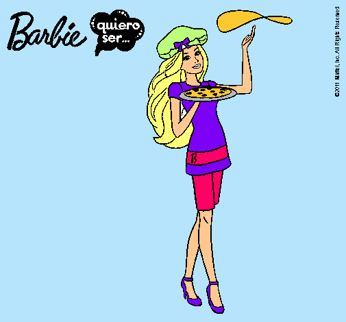 Dibujo Barbie cocinera pintado por aroha2002