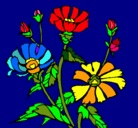 Dibujo Conjunto floral pintado por sujey