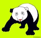 Dibujo Oso panda pintado por aaaaaaaaaaaa