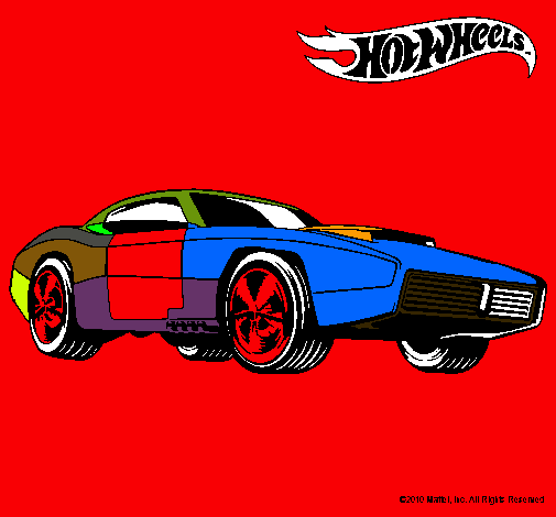 Dibujo Hot Wheels 1 pintado por hugo3