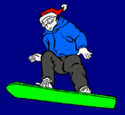 Dibujo Snowboard pintado por gilberto