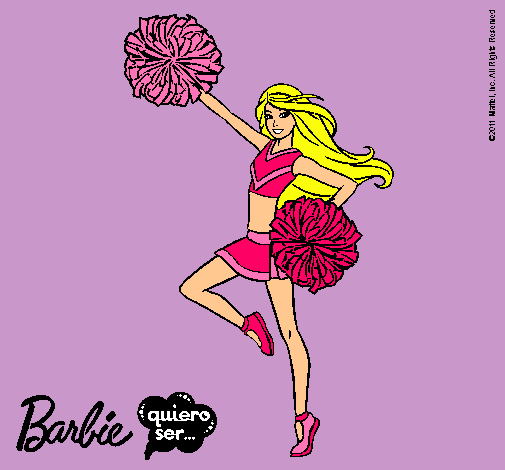 Dibujo Barbie animadora pintado por Yoovi