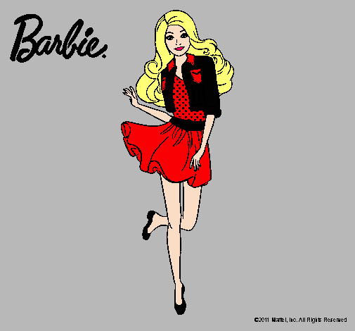 Dibujo Barbie informal pintado por SuperStar