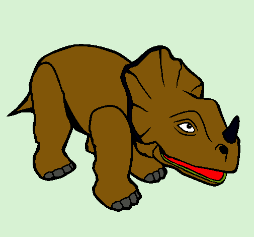 Dibujo Triceratops II pintado por juan2001