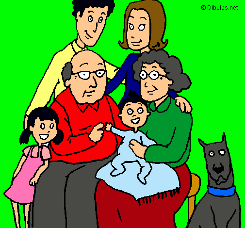 Dibujo Familia pintado por zarita0706