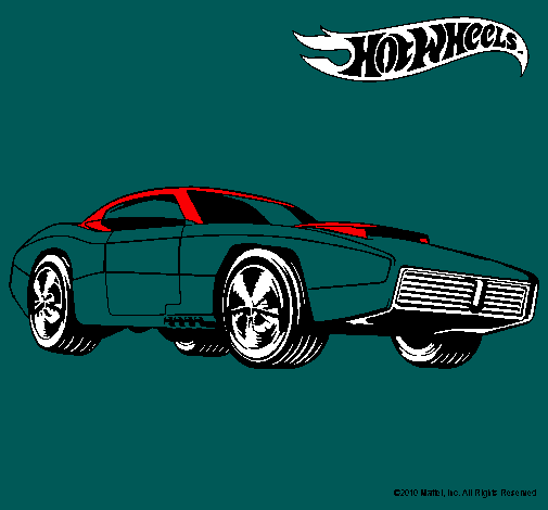 Dibujo Hot Wheels 1 pintado por hugo3