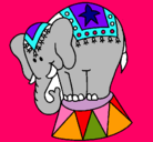 Dibujo Elefante actuando pintado por JHETYD