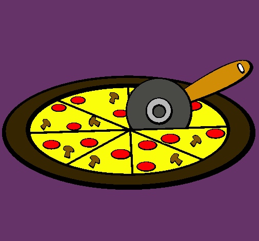 Dibujo Pizza pintado por kiiara