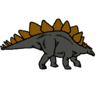 Dibujo Stegosaurus pintado por VAMH