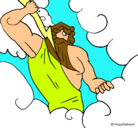 Dibujo Dios Zeus pintado por anabel100