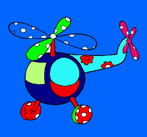 Dibujo Helicóptero adornado pintado por BarbiVilla