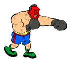 Dibujo Boxeador pintado por talaverita