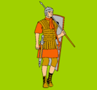 Dibujo Soldado romano pintado por axcf