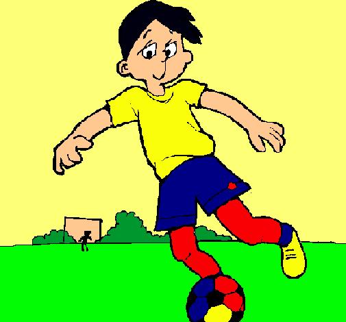 Dibujo Jugar a fútbol pintado por fanny2002