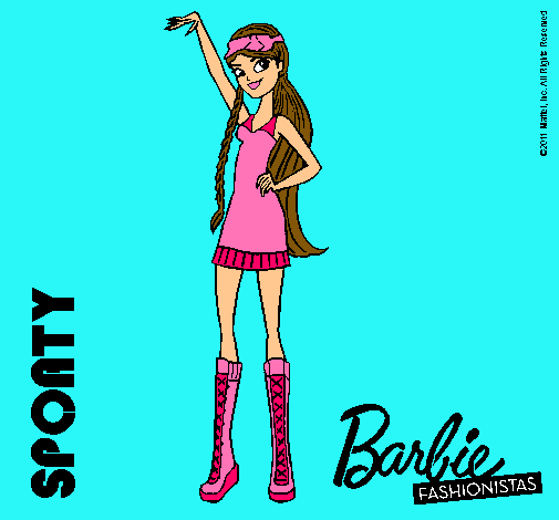 Dibujo Barbie Fashionista 4 pintado por martuki