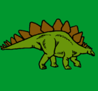 Dibujo Stegosaurus pintado por fernando