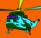 Dibujo Helicóptero al rescate pintado por yeiro