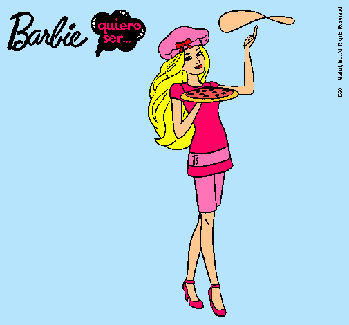 Dibujo Barbie cocinera pintado por sabinadele