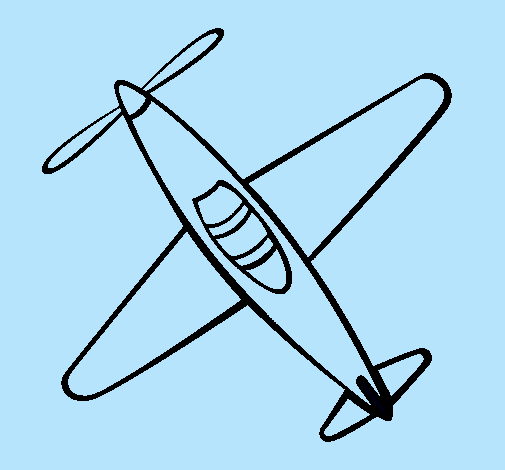 Dibujo Avión III pintado por SAML