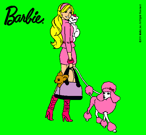 Dibujo Barbie elegante pintado por martuki