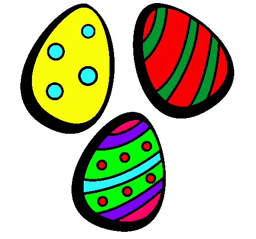 Dibujo Huevos de pascua IV pintado por catal