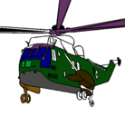 Dibujo Helicóptero al rescate pintado por cesygi