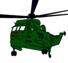 Dibujo Helicóptero al rescate pintado por mymaros