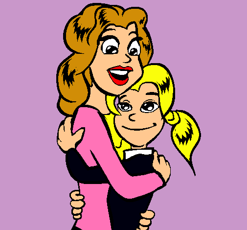Dibujo Madre e hija abrazadas pintado por Blessy_Pocker