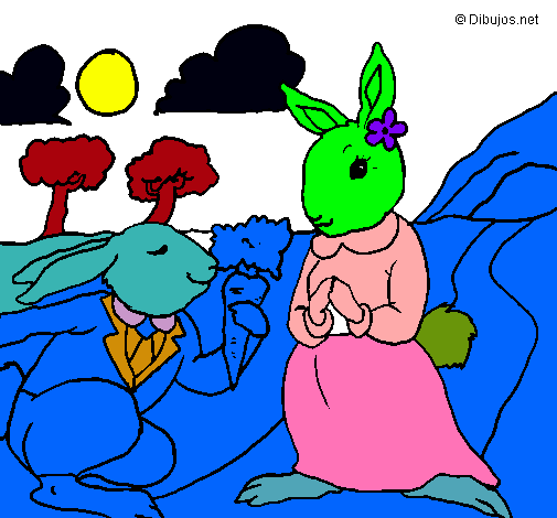 Dibujo Conejos pintado por mileyg23