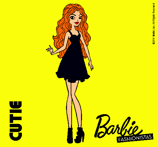 Dibujo Barbie Fashionista 3 pintado por amalia