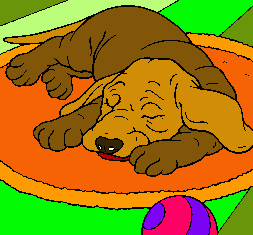 Dibujo Perro durmiendo pintado por bonchi