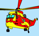 Dibujo Helicóptero al rescate pintado por jackatope